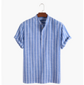 Men's Premium Striped Linen Blend Shirt | Summer Collection