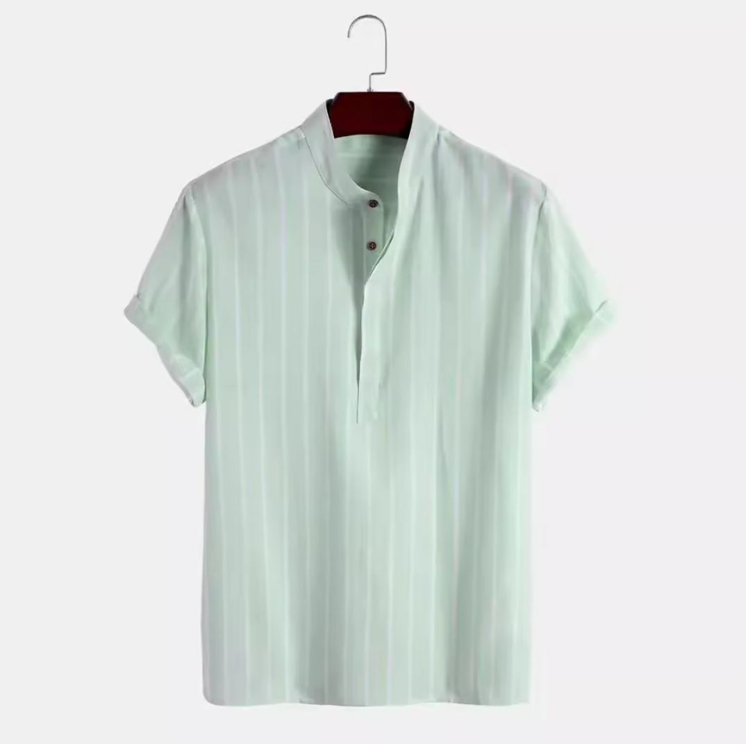 Men's Premium Striped Linen Blend Shirt | Summer Collection