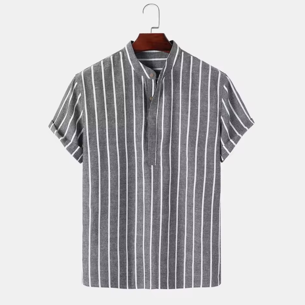 Men's Premium Striped Linen Blend Shirt | Summer Collection